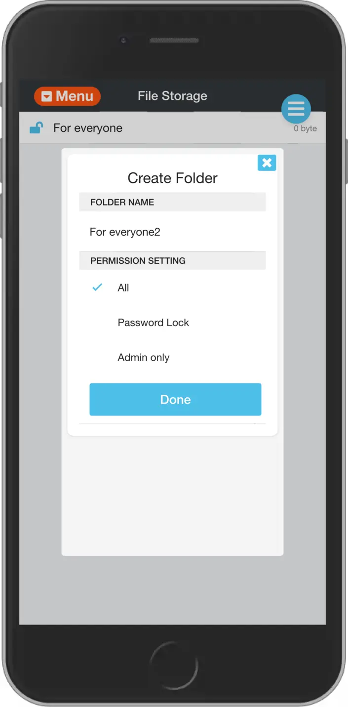 Storage - create folder