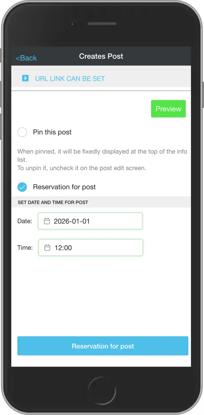 Schedule send screen